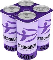 Strongbow Dark Fruit Cider Can 4x440ml