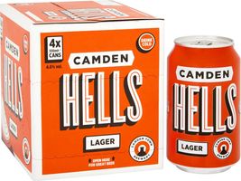 Camden Hells Lager 4x330ml Cans