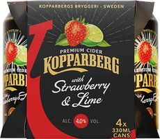 Kopparberg Strawberry & Lime Fruit Cider 4x330ml