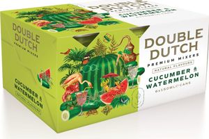Double Dutch Cucumber & Watermelon Tonic Water, 6 x