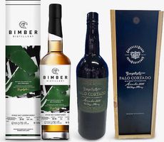Exclusive Selfridges x Gonzalez Byass Bimber single-malt London whisky and Palo Cortado 2010 sherry gift set