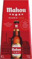 Mahou Cinco Estrella Lager Beer 4x330ml