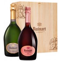 Gift set duo - Champagne Ruinart - Brut & Rose