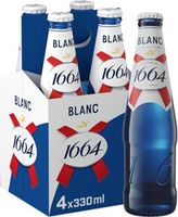 1664 Bière Blanc Premium Lager Beer Bottles 4x330ml