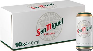 San Miguel Premium Lager Beer Cans 10x440ml