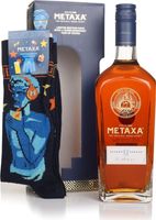 Metaxa 12 Star Brandy Gift Set with Socks