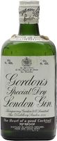 Gordon's Special Dry Gin Half Bottle 1950s