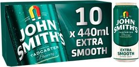 John Smith's 10 Extra Smooth Cans