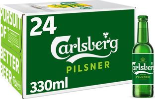 Carlsberg Pilsner Danish Lager Beer Bottles