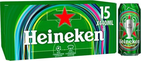 Heineken Premium Lager Beer 15x440ml