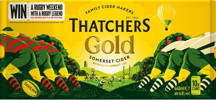 Thatchers Gold Medium Dry Cider 10x440ml