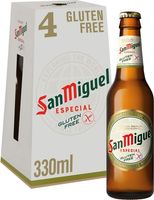 San Miguel Gluten Free Lager Beer 4x330ml