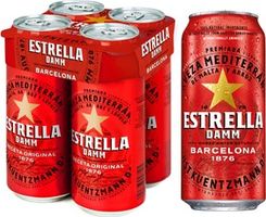Estrella Damm Premium Lager Beer Cans