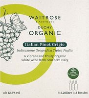 Waitrose Duchy Organic Pinot Grigio Bag in a ...