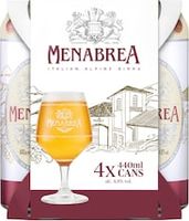 Menabrea Italian Alpine Birra Lager 4x440ml