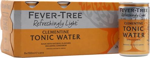 Fever-Tree Light Clementine & Cinnamon Tonic Water / Case of 8 Cans