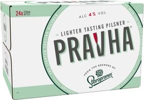 Pravha Lighter Tasting Pilsner Lager Beer