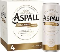 Aspall Crisp Apple Premium Cyder Can 4 x 330m...