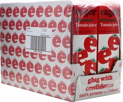 Eager Tomato Juice / Case of 8x100cl Cartons