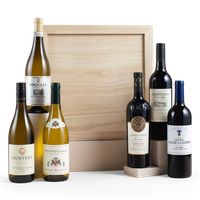 Luxury Six Mixed Wine in Wooden Gift Box
