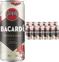 Bacardi Spiced Rum & Cola 12 x