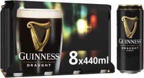 Guinness Draught Stout Beer 4.1% vol Cans