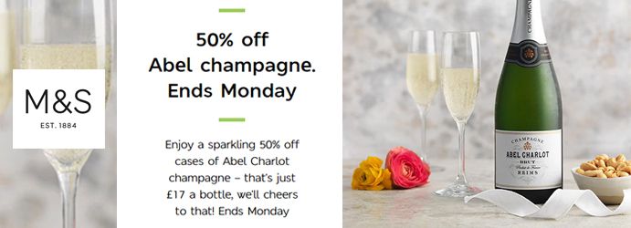 50% off Champagne