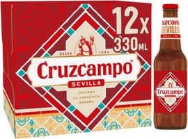 Cruzcampo Sevilla Lager Beer Bottles 12 x 330ml