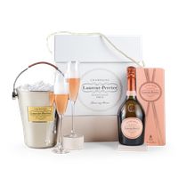 Laurent-Perrier Rosé, Flutes & Ice Bucket Gif...