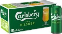 Carlsberg Pilsner Lager Beer Can 10x440ml