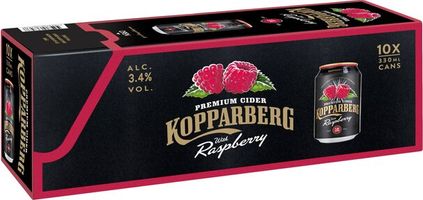 Kopparberg Raspberry 3.4% 10x330ml Cans