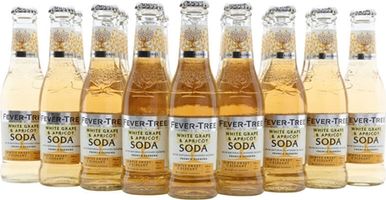 Fever-Tree White Grape and Apricot Soda / Case of 24 Bottles