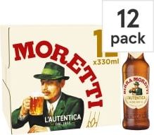 Birra Moretti Premium Lager Beer Bottle 12x33...