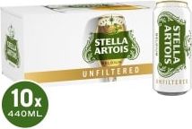 Stella Artois Unfiltered Lager 10 X 440Ml