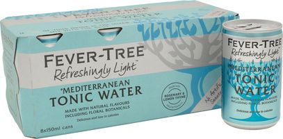 Fever-Tree Refreshingly Light Mediterranean Tonic 8x150ml Cans