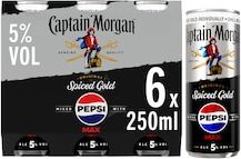 Captain Morgan & Cola 6x250ml
