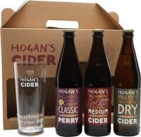 Hogan's Cider and Perry 3 Bottles & Glass Gif...