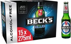 Beck's Blue Alcohol-Free Beer Bottles 15x275m...