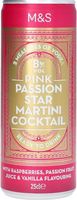 M&S Pink Passion Star Martini Cocktail