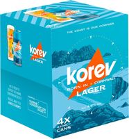 Korev Cornish Lager 4x440ml