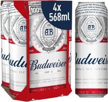Budweiser Cans 4x568ml