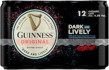 Guinness Original Stout Beer Can 4.2% Vol 12x...