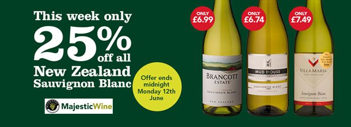 25% off NZSB at Majestic Wine