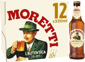 Birra Moretti Lager Beer 4x330ml