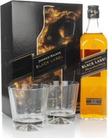 Johnnie Walker Black Label 12 Year Old Gift Pack with 2x Glasses Blended Whisky