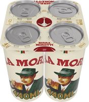 Birra Moretti Lager Beer 4x440ml Cans