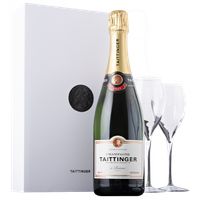 Taittinger Brut Reserve NV Champagne  Glass Set