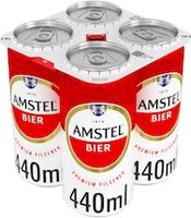 Amstel Lager Beer Can 4x440ml