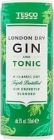 Tesco Gin & Tonic 250Ml