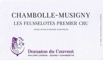 Domaine du Couvent Chambolle-Musigny Les Feusselottes Premier Cru